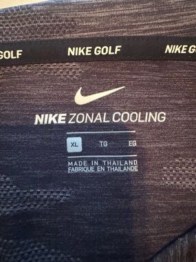 Nike Golf Zonal Cooling Shirt - Black Heather Digi Camo